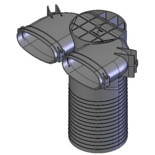 Helios FRS-DWK 2-51/125 Decken-/Wandkasten DN 125 u. 2 x Oval 51 (03858)