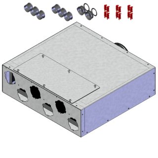 Helios FRS-FVK 6-75/125 Flach-Verteilerk. 6x DN75, 1x DN125 (03845)