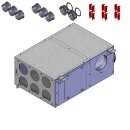 Helios FRS-KVK 6- 75/125 L Kombi-Verteilerkasten DN75...