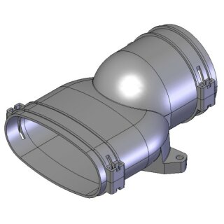 Helios FRS-ÜG 51-75 Übergang Gerade von Rohr Oval 51 auf Rund 75 (03861)