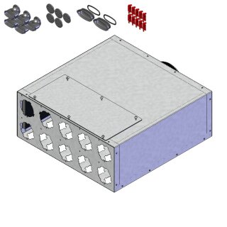 Helios FRS-VK 10-51/160 Verteilerkasten 10 x Oval 51, 1 x DN 160 (03849)