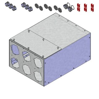 Helios FRS-VK 6-75/125 Verteilerkasten 6 x DN75, 1 x DN125 (03846)