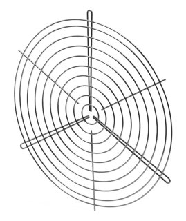 Helios SG 400 Schutzgitter zu Rohrflansch (01239)