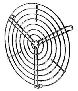 Helios SGR 100 Schutzgitter zu Rohrdurchm. 100 mm (05063)