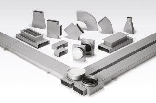 Helios FK-WA 200 AL Flachkanal-Wandauslaß Alu. 200 x 50 mm (09351)