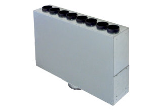 MC Luftverteiler aus Blech MF-BV63-125-8 8 Anschlüsse, Anschluss Flexrohr MF-F63 (0018.0525)