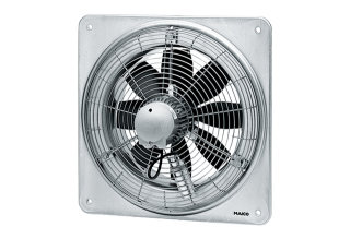 MC Axial-Wandventilator EZQ 20/2 B quadrat. Wandplatte, Wechselstrom, DN200 (0083.0102)