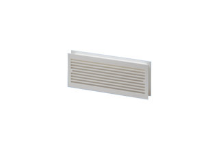 MC Türlüftungsgitter MLK 30 weiß weiß, Länge ca. 300 mm (0151.0123)