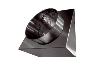 MC Wandstutzen KW-FL 12E Fortluft, DN 125, Edelstahl (0152.0075)