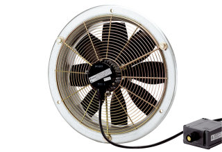 MC Axial-Wandventilator DZS 60/6 B Ex e Stahlring, Drehstrom, Ex-Schutz, DN600 (0094.0130)