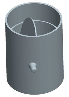 VKS-P 125 Verschlussklappe PRF DN 125, selbsttätig. aus PP