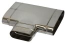 S100/S151 Abzweig.90° schmals. 128x51mm, Abgang...