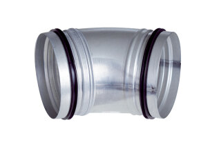 MC Bogen, B45-125 gezogen, Rollringdichtung, 45 Grad DN125 (0055.0326)