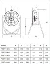 S&amp;P PBT/4-630/32 Standventilator, 400V