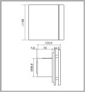 S&amp;P SILENT-100 SILVER DESIGN CZ Kleinraum-Ventilator