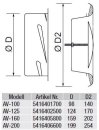 S&P AV-100   Tellerventil Abluft, DN100, Metall, EBR