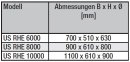 S&amp;P US RHE 6000 &Uuml;bergangsstutzen, 700x510mm/d=630mm