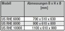 S&amp;P US RHE 8000 &Uuml;bergangsstutzen, 900x610mm/d=800mm