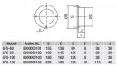 S&P GFS-130 Gegenflansch, Saugseite, CBT-N