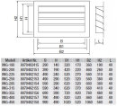 S&P IWG-200 Wetterschutzgitter, rechteckig