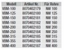 S&P VBM-315 Verbindungs-Manschette, DN315
