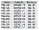 S&amp;P VBM-315 Verbindungs-Manschette, DN315