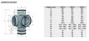 S&amp;P RSG-125/80 LR Rauch-Schutz-Geh&auml;use, 2 Abzweige