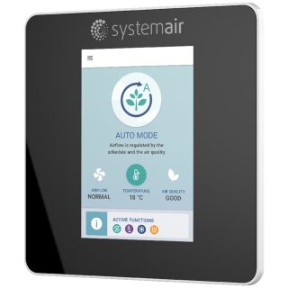 Systemair SAVE Touch Bedieneinheit schw. HMI, kapazitives touch display 3,5", 105 (138078)