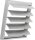 Systemair VK-45 Wand-Verschlussklappe 501x501x31mm, Kunststoff, selbsttätig (87693)