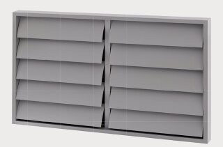 Systemair VK-80-50 Wand-Verschlusskl. 874x585x40mm, Kunststoff, selbsttätig (87712)