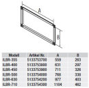 S&P ILBR-355 Gegenflansch, eckig, für ILHB/T