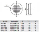 S&P BRS-60 Berührungsschutzgitter, Saugseite, CBT-N