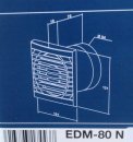 S&amp;P EDM-80 NT Kleinraum-Ventilator