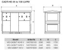 S&amp;P WD-CADB/T 100 V Wetterschutzdach