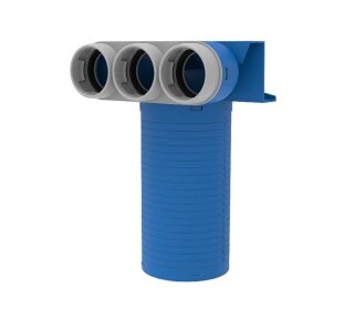 Tube F US 3x63/125/230 Umlenk. Umlenkstück Deckeneinb. 230mm Stutzenl.