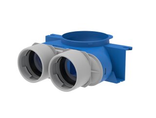 Systemair Tube F US-W-P 2x75/125/13 Umlk Umlenkstück Wandeinb. (146611)