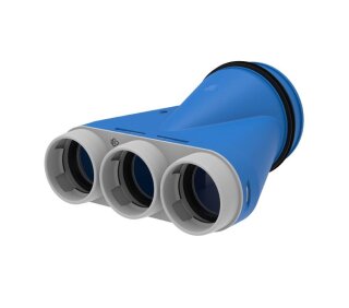 Systemair Tube F Adapter 3x63/125, asym. Übergang Tube F 3x63 auf DN125 (146614)