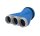 Tube F Adapter 3x63/125, asym. Übergang Tube F 3x63 auf DN125