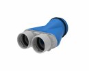 Tube F Adapter 2x75/125, asym. Übergang Tube F 2x75...