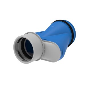 Systemair Tube F Adapter 1x90/125, asym. Übergang Tube F 1x90 auf DN125 (146616)