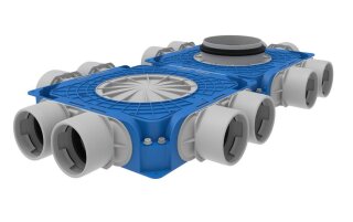 Systemair Tube F HV Vert. 12x75/160 Horizontaler Verteiler Groß 12x75/160 (146628)