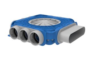 Systemair Tube F HV Vert. 9x63/S151 Verteiler horizontal, Anschluss seitl. (146630)