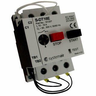 Motorschutzschalter S-DT 16E 16A, 400V, IP20, Hutschienenmontage, TK