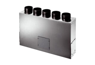 KALV-90-125-5 Luftverteiler-Kasten aus B 5 Anschluesse, Anschl. Flexrohr AF-F90 (0045.0679)