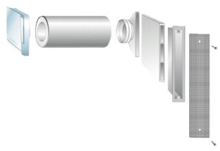FLEK-80 dB Fassadenelement (ALD), Komple stufenlos, Filter, Schalldämmung (0047.0166)
