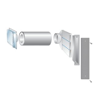 FLEK-80 dBplus - Variante 4 Fassadenelem stufenlos, Filter, erhöhte Schalldämmung (0047.0181)