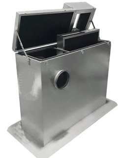 S&P JAAL2A-300 H1050 Sockelschalldämpfer, 2 AST DN200,...