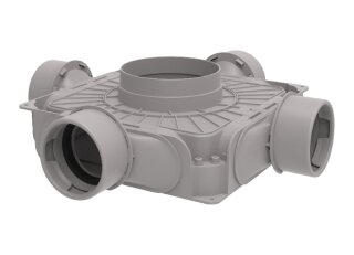Systemair Tube F HV Vert. 4x90/160 FLEX+Verteiler, horizontal 4x90/DN160 (146621)