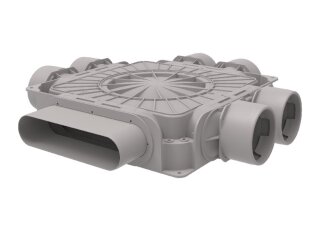 Systemair Tube F HV 6x75/S151 Tube F Verteiler, horizontal 6x75/Syst.  (146631)