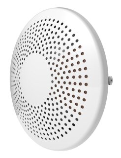 Systemair BOR-R-125-SW Runder Wandauslass, Stahl, RAL9003 (157101)